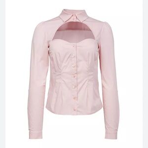 Fleur du Mal pink button down